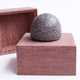 A memento made of animal ashes sits in a display box